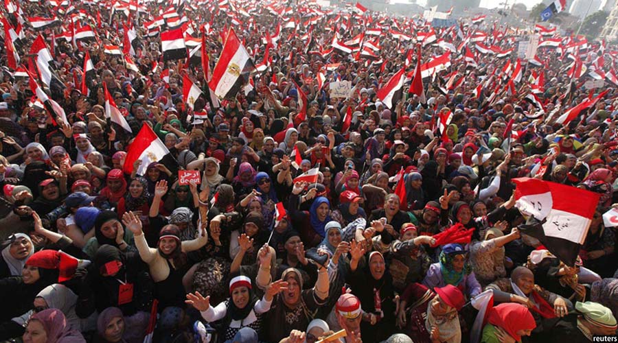 نمایی از تظاهرات میلیونی مصر