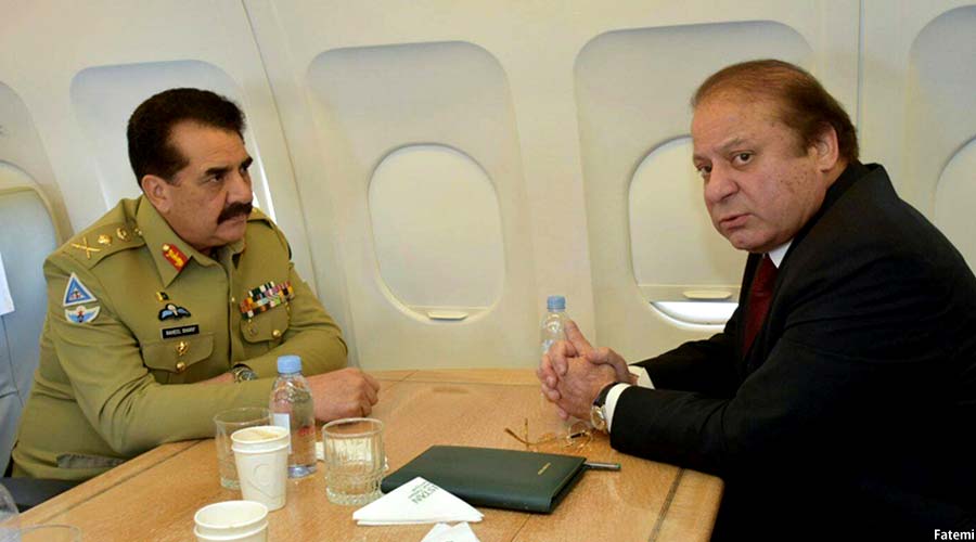 نخست وزیر و رییس ستاد ارتش پاکستان