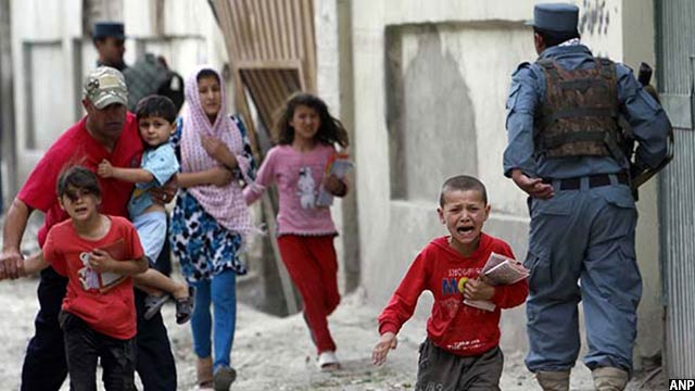 کودکان افغان نیز در میان قربانیان جنگ قراردارند