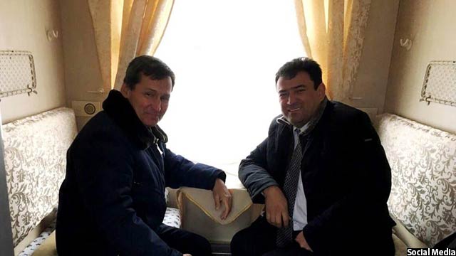 شاکر کارگر همراه با وزیر خارجه ترکمنستان، در نخستین قطار ترکمنستان-افغانستان وارد شمال افغانستان شدند