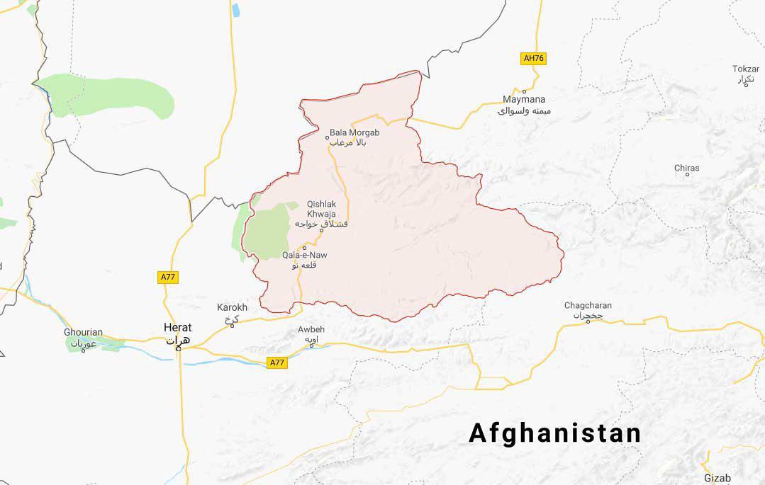 badghis in map