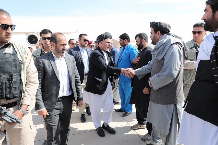 Ghani arrived in Kandahar