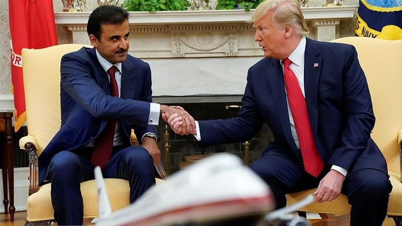 Trump and Qatar Amir