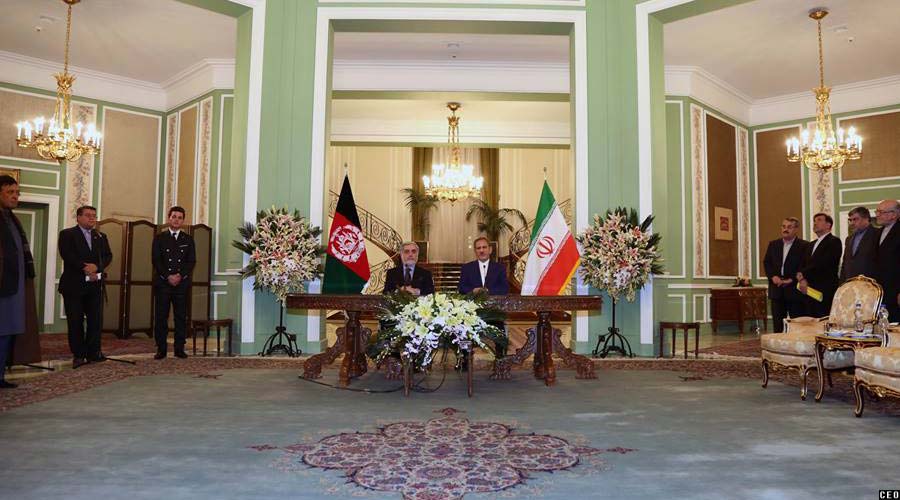 رییس اجراییه افغانستان با معاون اول ریاست جمهوری ایران در ساختمان جمهور کاخ سعد آباد