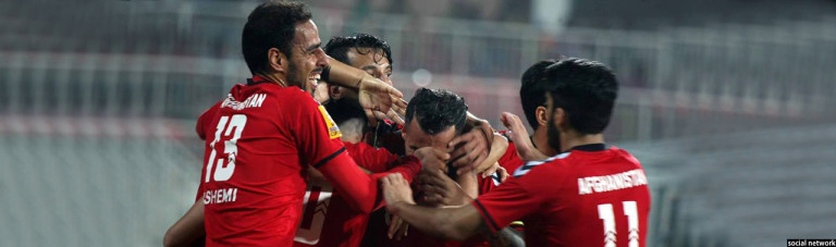 پیروزی چشم‌گیر تیم فوتبال افغانستان در مقابل سنگاپور
