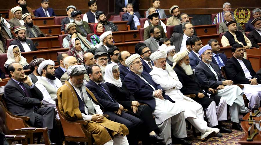حضور مقامات ارشد سیاسی در مجلس نمایندگان افغانستان