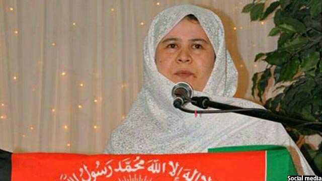 خانم رضایی نماینده مردم غزنی در پارلمان افغانستان است