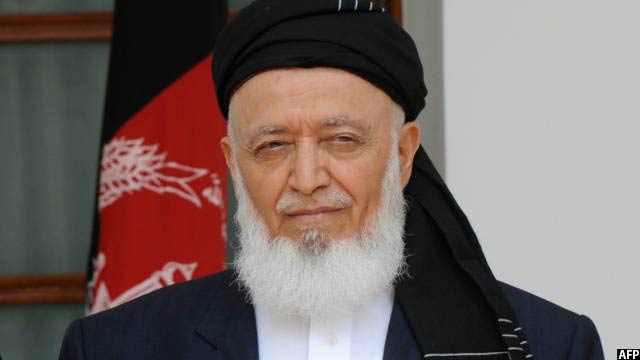 برهان الدین ربانی، رییس پیشین شورای عالی صلح افغانستان که توسط طالبان ترور شد