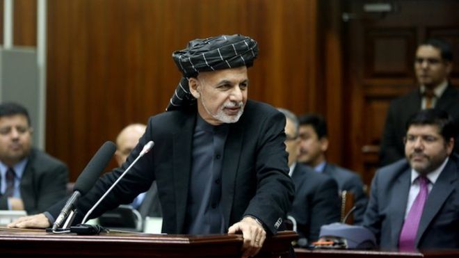 Ghani in Parliament