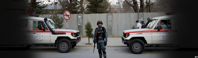 حمله کنندگان انتحاری در شفاخانه400 بستر؛ درگیری میان نیروهای امنیتی و تروریستان ادامه دارد