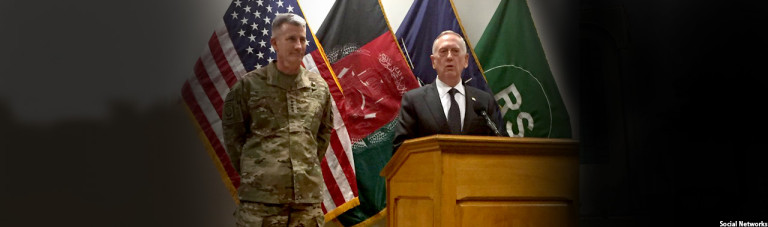وزیر دفاع آمریکا در کابل؛ واشنگتن شانه‌به‌شانه با کابل برای آینده‌ی افغانستان می‌ایستد