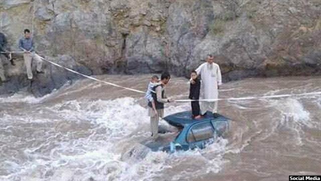 موتری که در شهرستان شیبر بامیان به دریا سقوط کرده تلفاتی بر جای گذاشته است