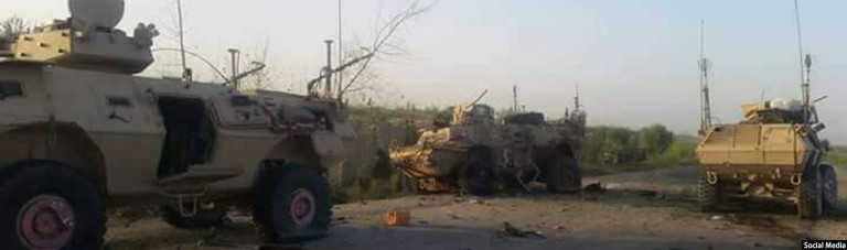 در هلمند؛ حمله انتحاری بر نیروهای نظامی افغانستان در شهرستان ناوه
