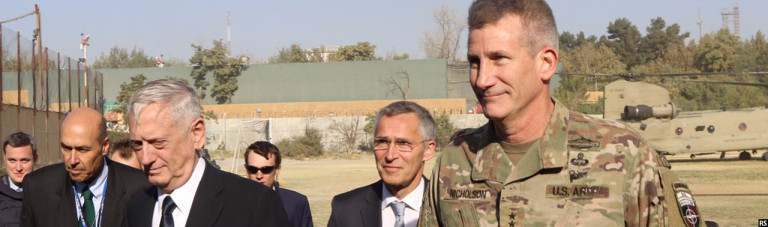 وزیر دفاع آمریکا و دبیرکل ناتو وارد کابل شدند