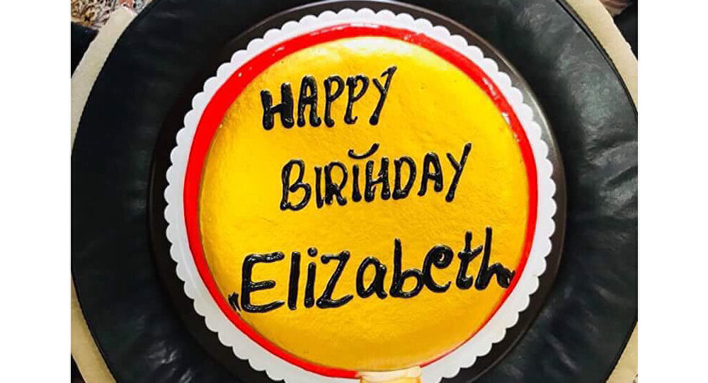 Elizabeth happy birthday cake