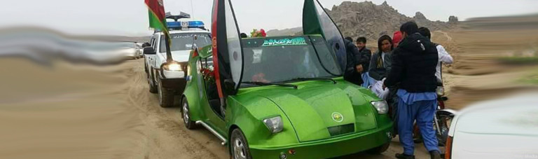 ساخت اولین موتر آفتابی پیشرفته در افغانستان؛ موتر «حسین‌علی امینی» به بازار خواهد آمد؟!