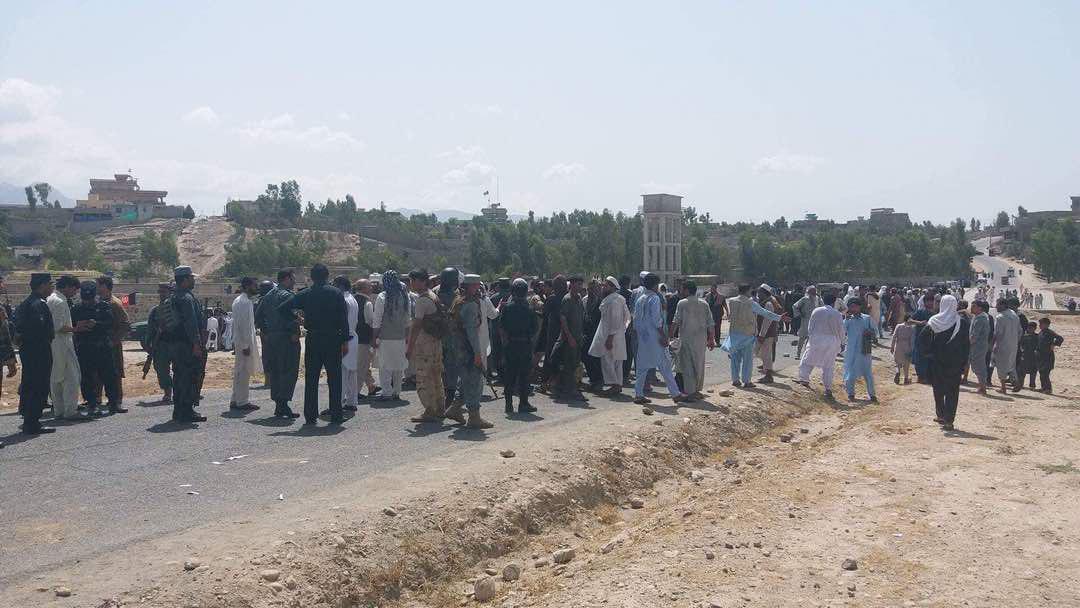 people demonstration in laghman