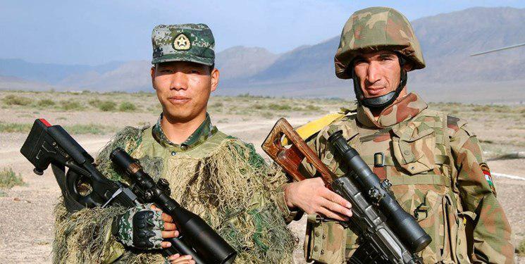Tajikstan and china soliders