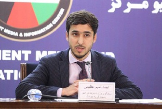 احمد تمیم عظیمی، سخنگوی وزارت دولت در مبارزه با حوادث طبیعی