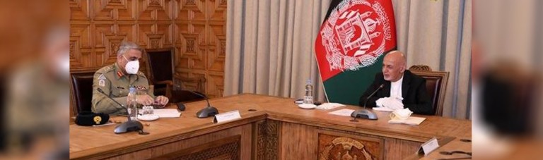 سفر رییس ستاد ارتش پاکستان به کابل؛ گفتگوهای صلح محور دیدار های او با غنی و عبدالله