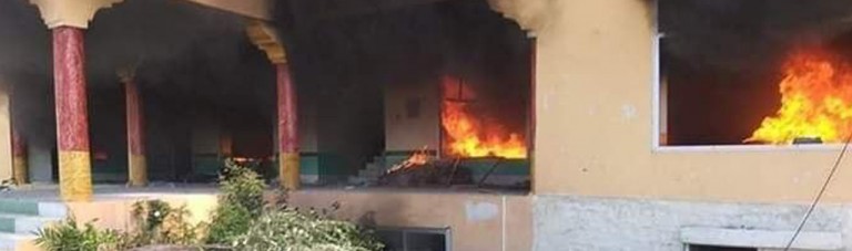 خانه فرد متهم به قتل هفت عضو یک خانواده در ولایت خوست به آتش کشیده شد
