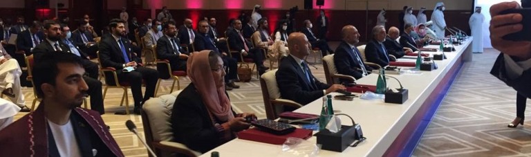 مذاکرات بین الافغانی؛ نشست عمومی تیم های مذاکره کننده برگزار شد/ خلیلزاد به هند رفت