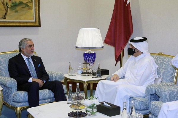 شورای عالی مصالحه ملی اعلام کرده است که عبدالله عبدالله رییس این شورا در حاشیه مذاکرات بین الافغانی در شهر دوحه با وزیران خارجه امریکا و قطر دیدار کرده است. 