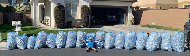 پسر 11 ساله ای در کالیفرنیا یک شرکت بازیافت موفق را اداره می‌ کند
