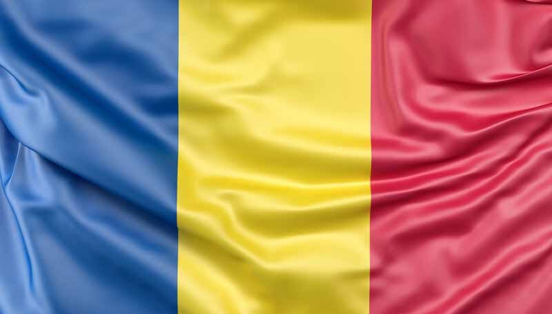 پرچم چاد و رومانی