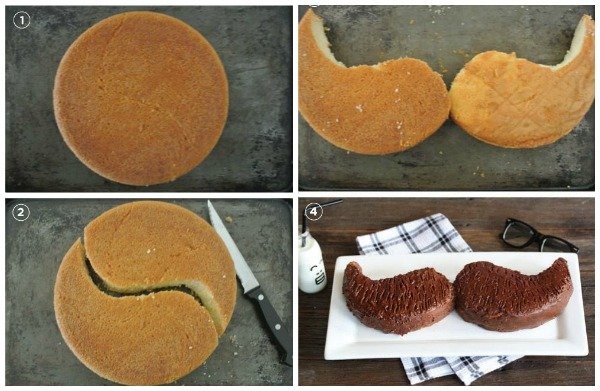 طرز تهیه کیک روز پدر: پخت و تزیین کیک به شکل سبیل که واقعا ساده و جذاب است