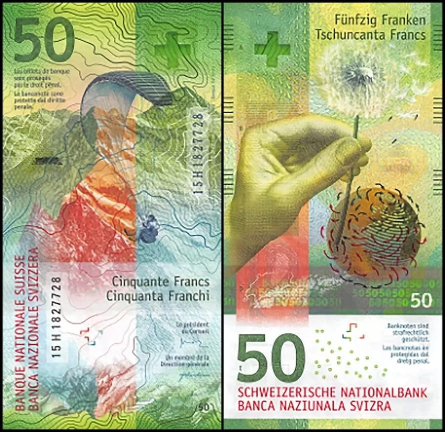 زیباترین پول های جهان فرانک سوئیس
