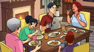بازی فکری جدید: 5 ثانیه فرصت دارید تا اشتباه سر میز شام خانوادگی را پیدا کنید!