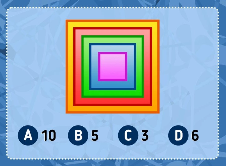 در تصویر چند مربع وجود دارد؟