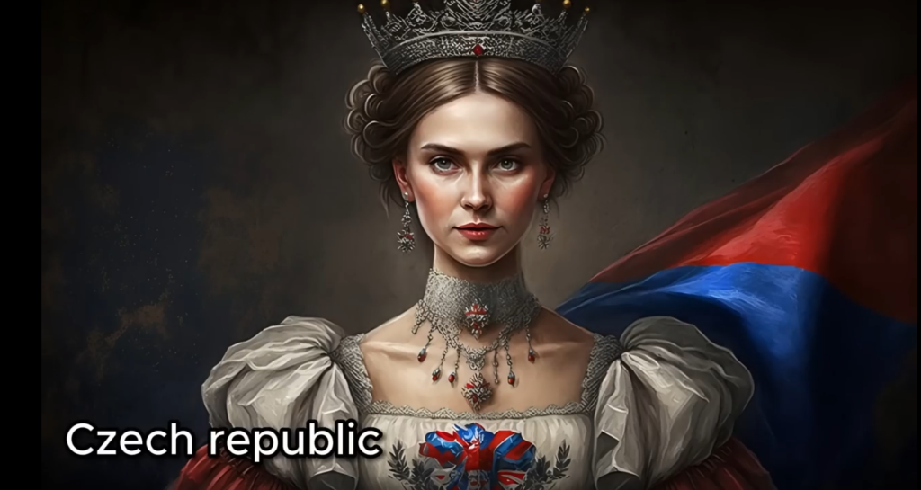 جمهوری چک - چهره ملکه کشورها از نظر هوش مصنوعی