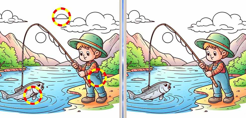 تفاوت های تصویر ماهیگیر
