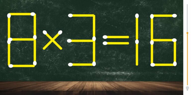 زیر ۲۰ ثانیه یه چوب کبریت رو جا به جا کن و نشون بده ذهن قدرتمندی داری!