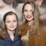 تصاویر آنجلینا جولی و دخترش روی فرش قرمز؛ چهره جدید خانم بازیگر، هوادارنش رو نگران کرده!
