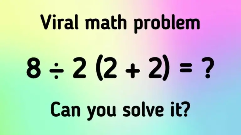 چالش 15 ثانیه ای: فقط 1% می توانند این معادله را حل کنند!