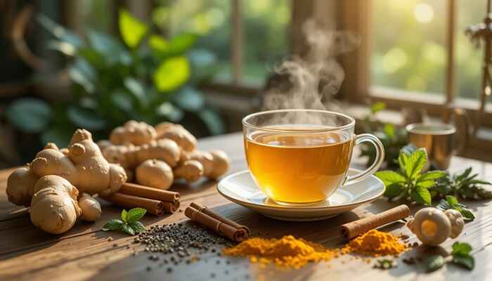 چای گیاهی برای چربی شکم