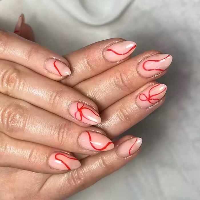 ناخن کریسمسی