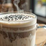 لاته کنجد سیاه کره ای