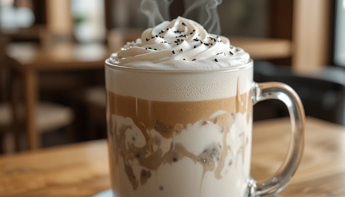 لاته کنجد سیاه کره ای