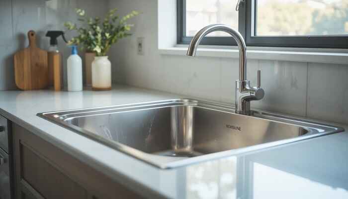 برق انداختن سینک با دو ماده ساده!