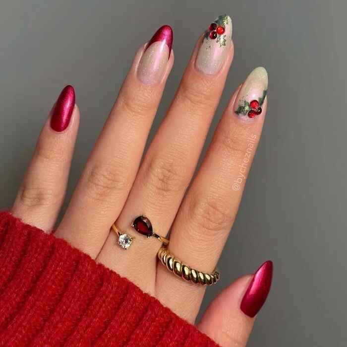 ناخن کریسمسی