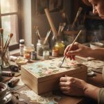 جعبه چوبی دکوپاژ